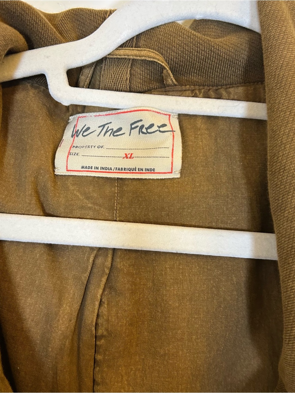 We The Free Surplus Future Parka XL Khaki Funnel Hooded Gorpcore Boho Hiking - Picture 6 of 13